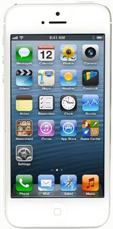 Смартфон Apple iPhone 5 64Gb White & Silver - Михайловск
